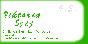 viktoria szij business card